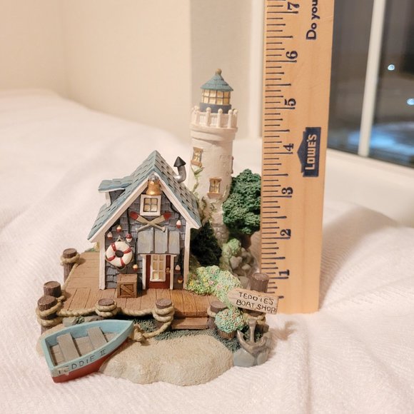 Rare Collectible Teddie's Boat Shop from Cherished Teddies Village - Picture 3 of 3